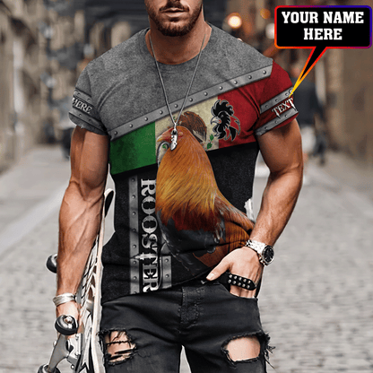 Personalized Rooster 3D Printed Unisex Shirts AM02062102
