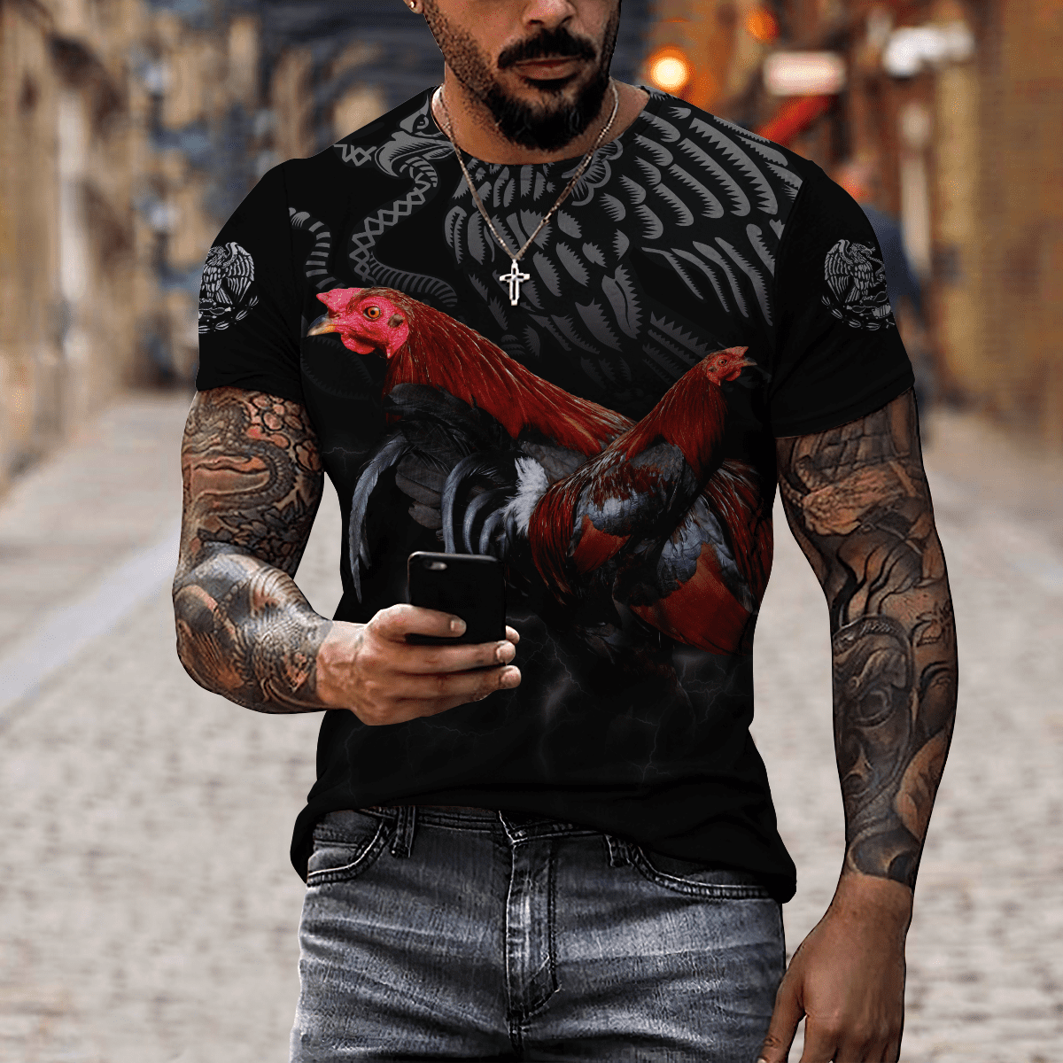 Rooster 3D Printed Unisex Shirts DA17052101
