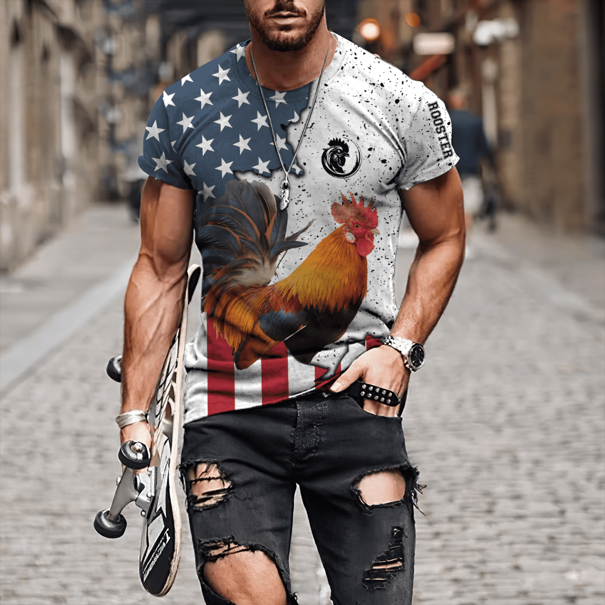 Rooster 3D Printed Unisex Shirts HHT17052102