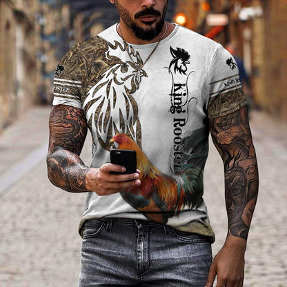 King Rooster Tattoo 3D Printed Unisex Shirts HHT23042105