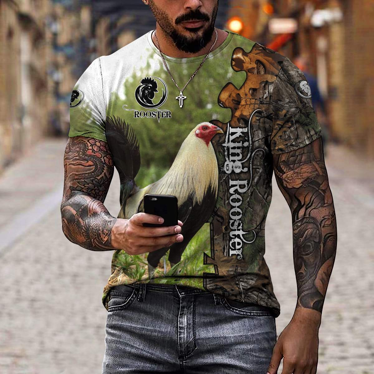 King Rooster 3D Printed Unisex Shirts HHT23042106