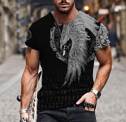 Premium Viking Raven Tattoo 3D Printed Unisex Shirts NTN24032102