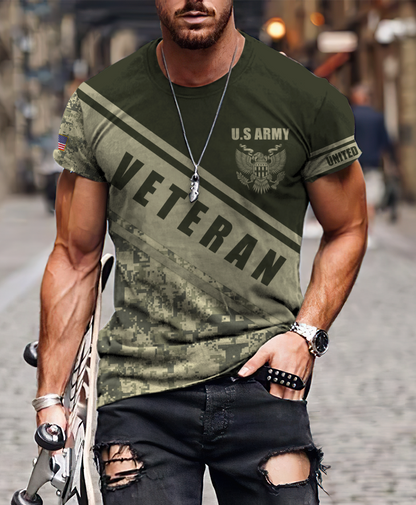 US Army Veteran 3D All Over Printed Shirts