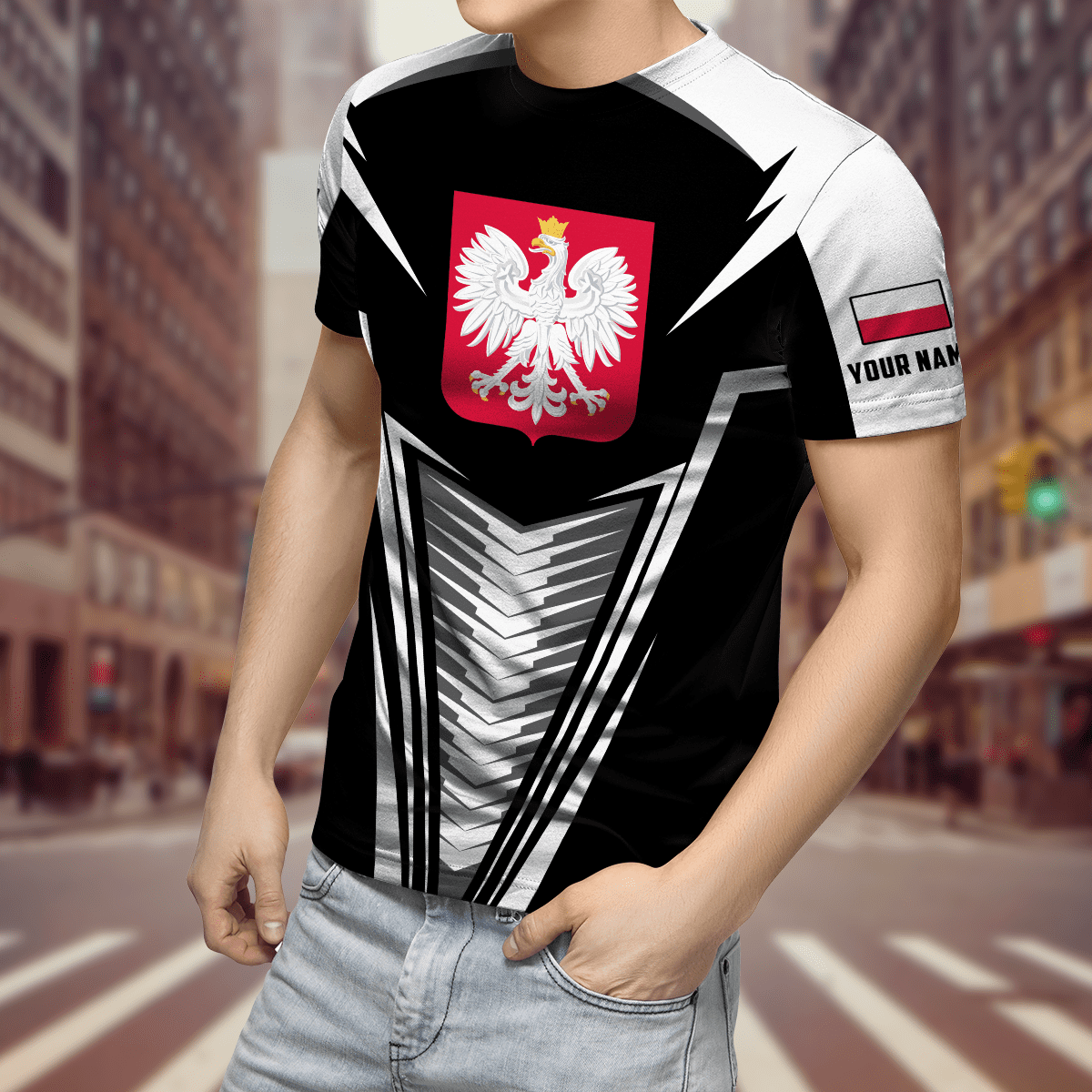 Personalized Polska 3D All Over Printed Unisex Hoodie