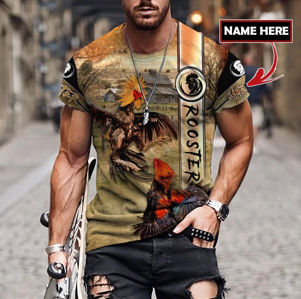 Personalized Rooster Fighting 3D Printed Unisex Shirts TNA05052105
