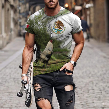 Mexican Rooster 3D Printed Unisex Shirts HHT13052107