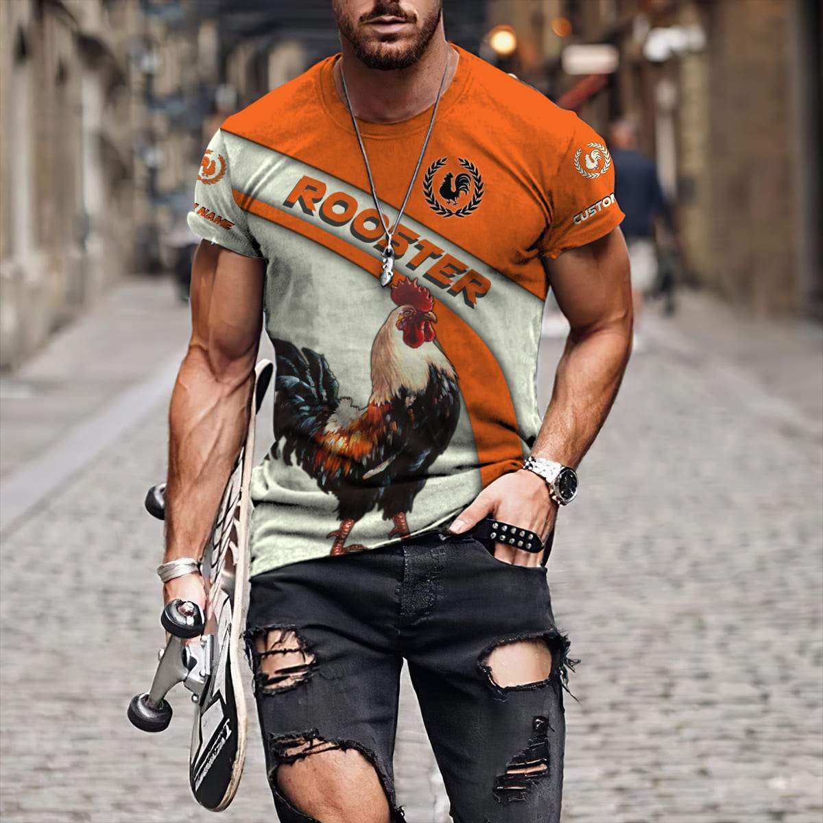 Personalized Rooster 3D Printed Unisex Shirts HHT13052104