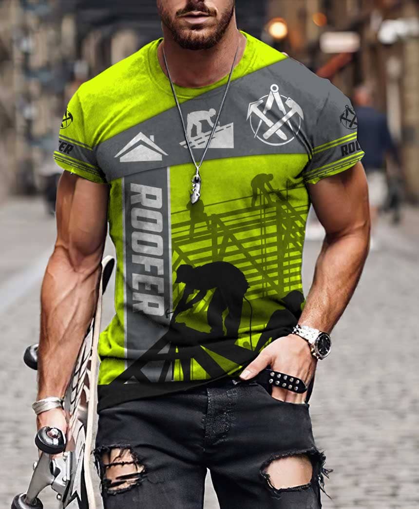 Customize Name Roofer 3D All Over Printed Unisex Shirts Pi22042101