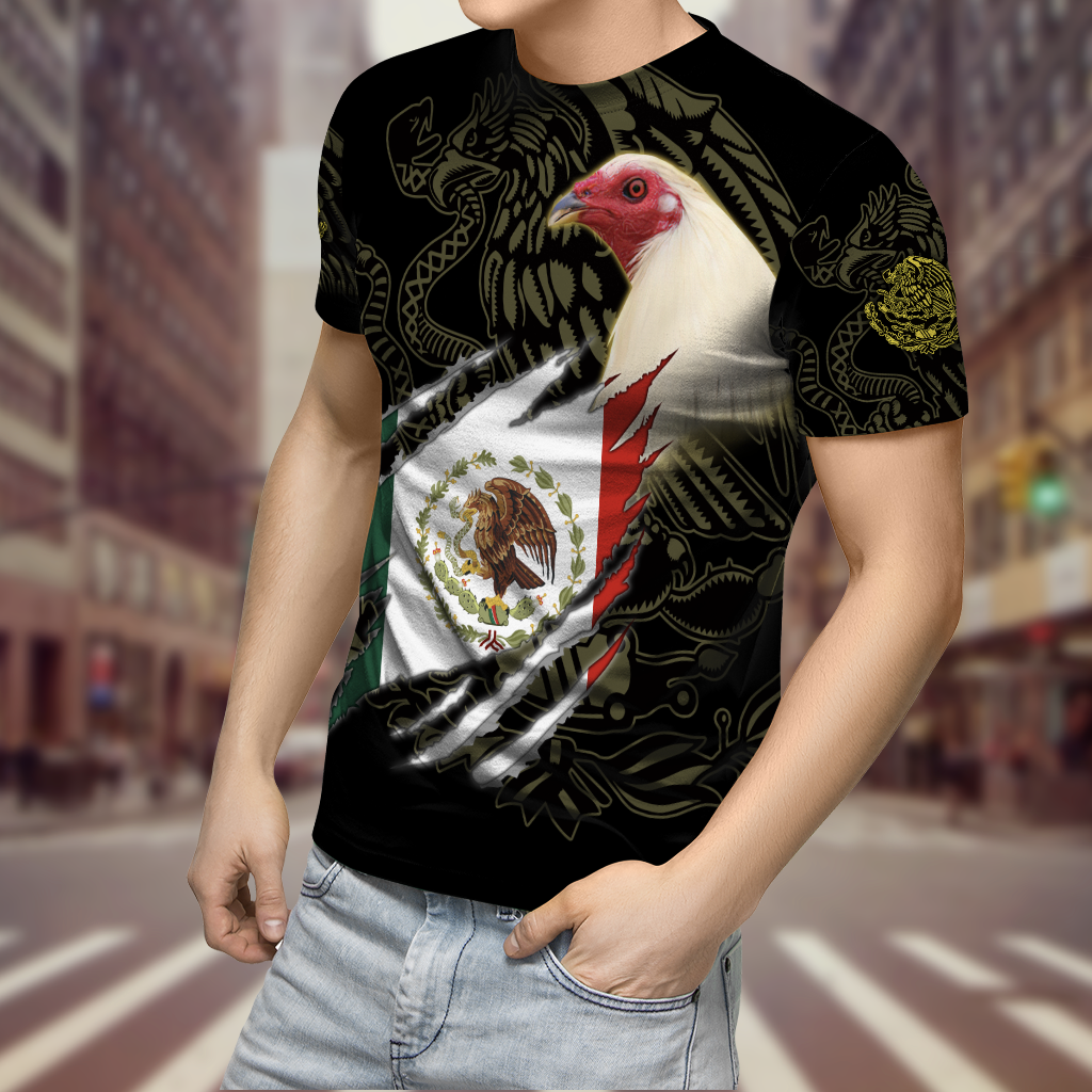 Personalized Mexican Rooster 3D Printed Unisex Shirt