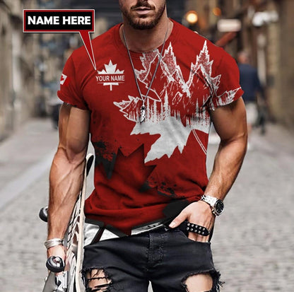 Canada Day No30 Personalized Name Pullover Premium Unisex Hoodie