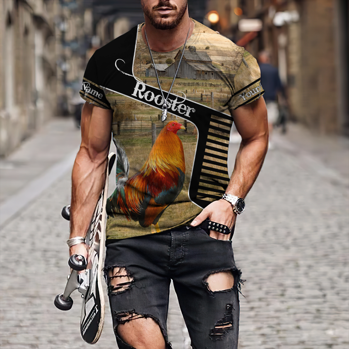 Personalized Rooster 3D Printed Unisex Shirts SN04062102