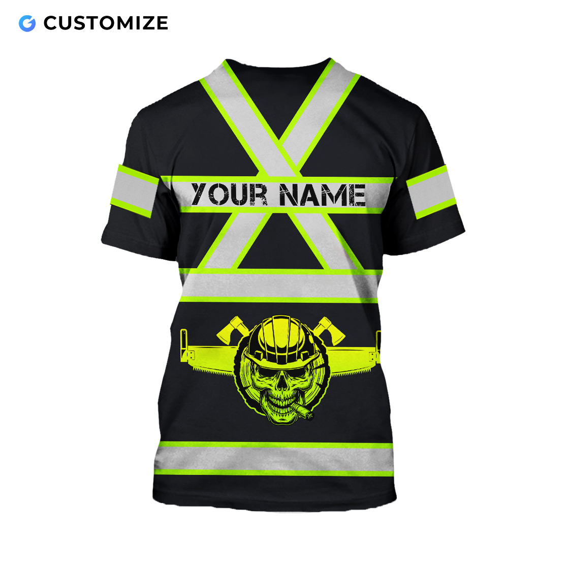 Personalized Name Carpenter 3D All Over Printed Unisex Safety Ver 4