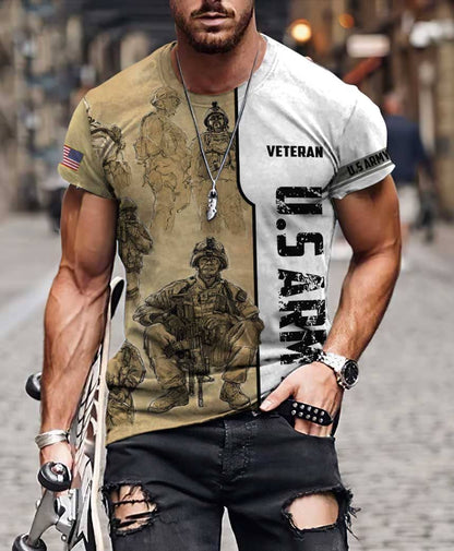 US Veteran 3D All Over Printed Unisex Hoodie