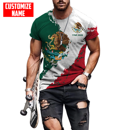 Persionalized Mexico 3D All Over Printed Unisex Shirts