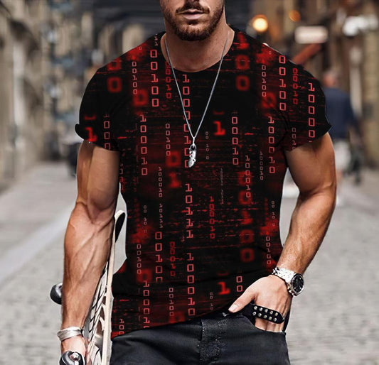 Cyber Language 3D All Over Printed Unisex Shirts