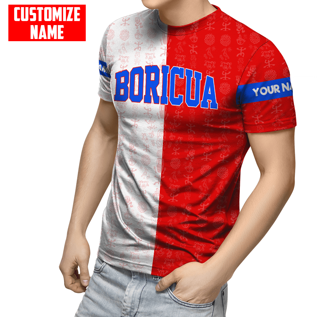Customize Name Boricua Puerto Rico Hoodie For Men And Women