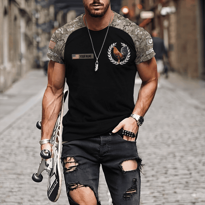 Personalized American Rooster 3D Printed Unisex Shirt