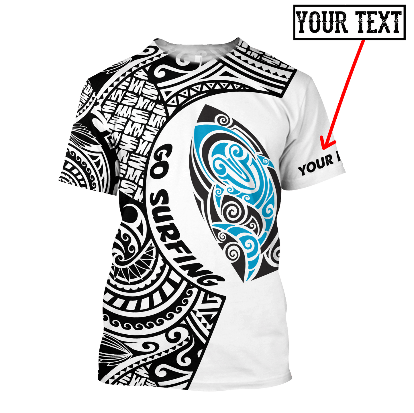 Polynesia No 16 Combo T Shirt Broad Short Go Surfing Personalize