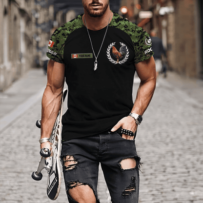 Personalized Canadian Rooster 3D Printed Unisex Shirt
