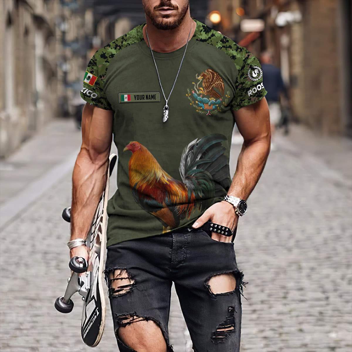 Personalized Rooster 3D Printed Unisex Shirts HHT18052105
