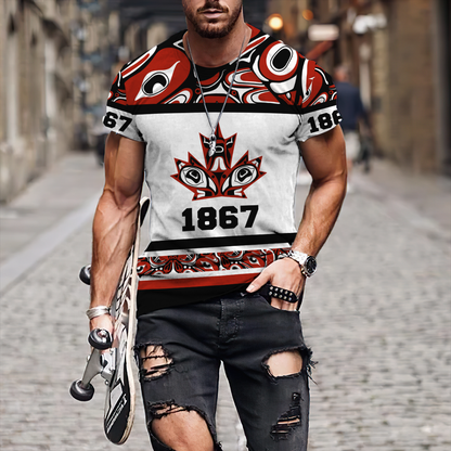 Canada Day No21 Haida 1867 Pullover Premium Unisex Hoodie