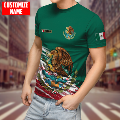 Persionalized Mexico 3D All Over Printed Unisex Shirts