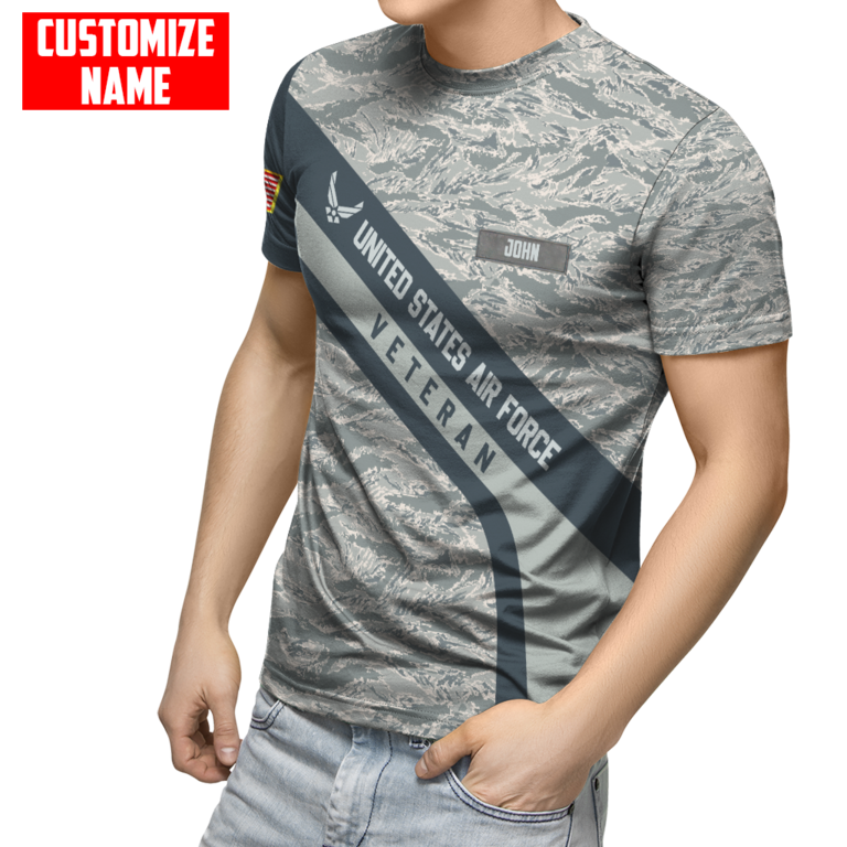 Premium Unique U.S Air Force Veteran Polo All Over Printed Personalized Shirt