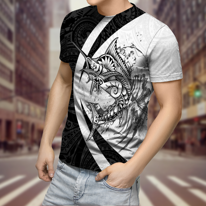 Polynesia No 28 Combo T Shirt Broad Short Marlin Fising