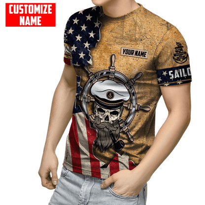 Customized name The Adventure Begins 3D All Over Printed Shirts