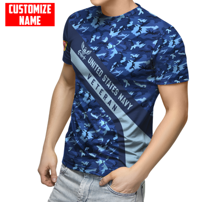 Premium Unique U.S Air Force Veteran Polo All Over Printed Personalized Shirt