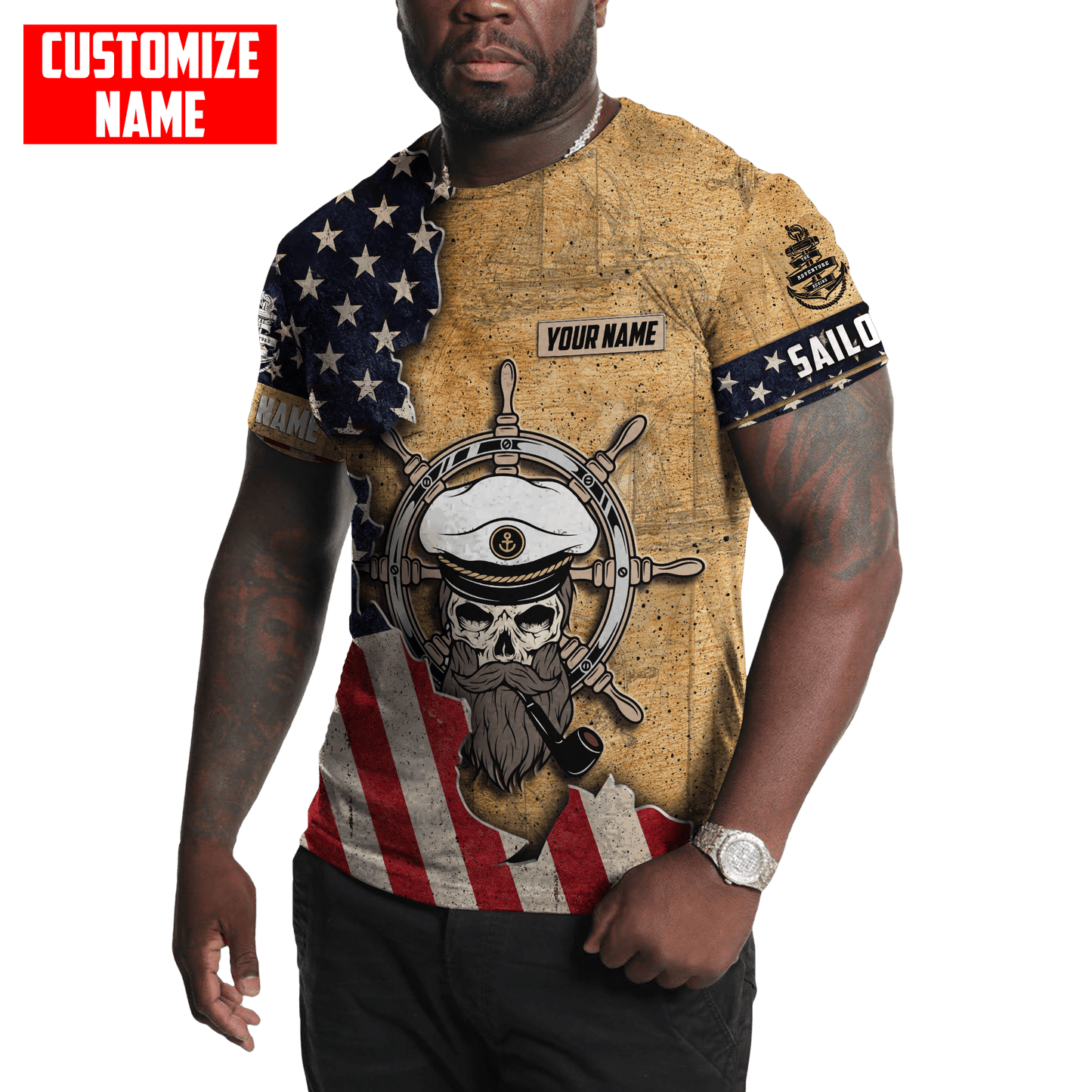 Customized name The Adventure Begins 3D All Over Printed Shirts