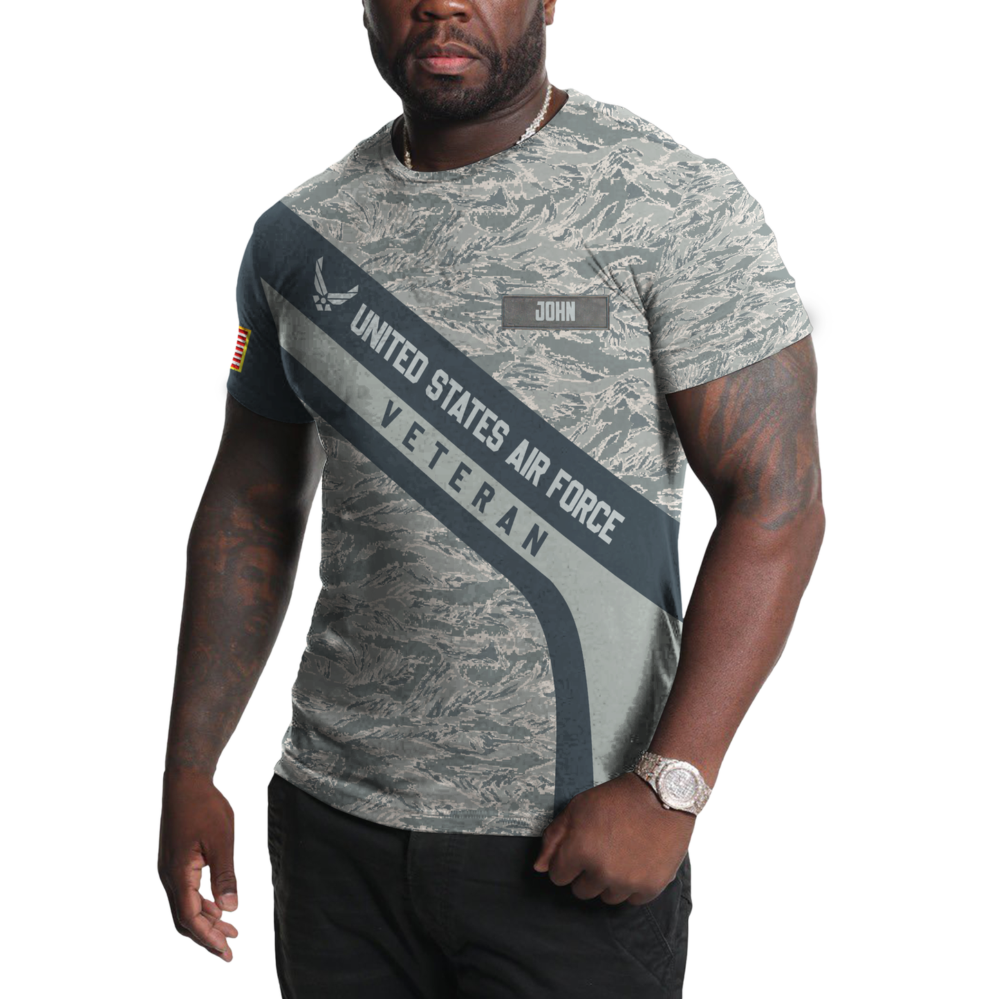 Premium Unique U.S Air Force Veteran Polo All Over Printed Personalized Shirt