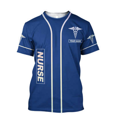 Premium Nurse Personalized Name 3D All Over Printed Unisex Shirts