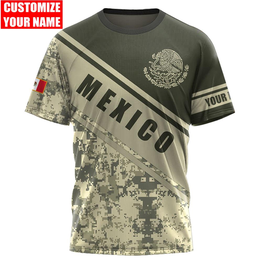 Personalized Name Mexico 3D All Over Printed Unisex Shirts