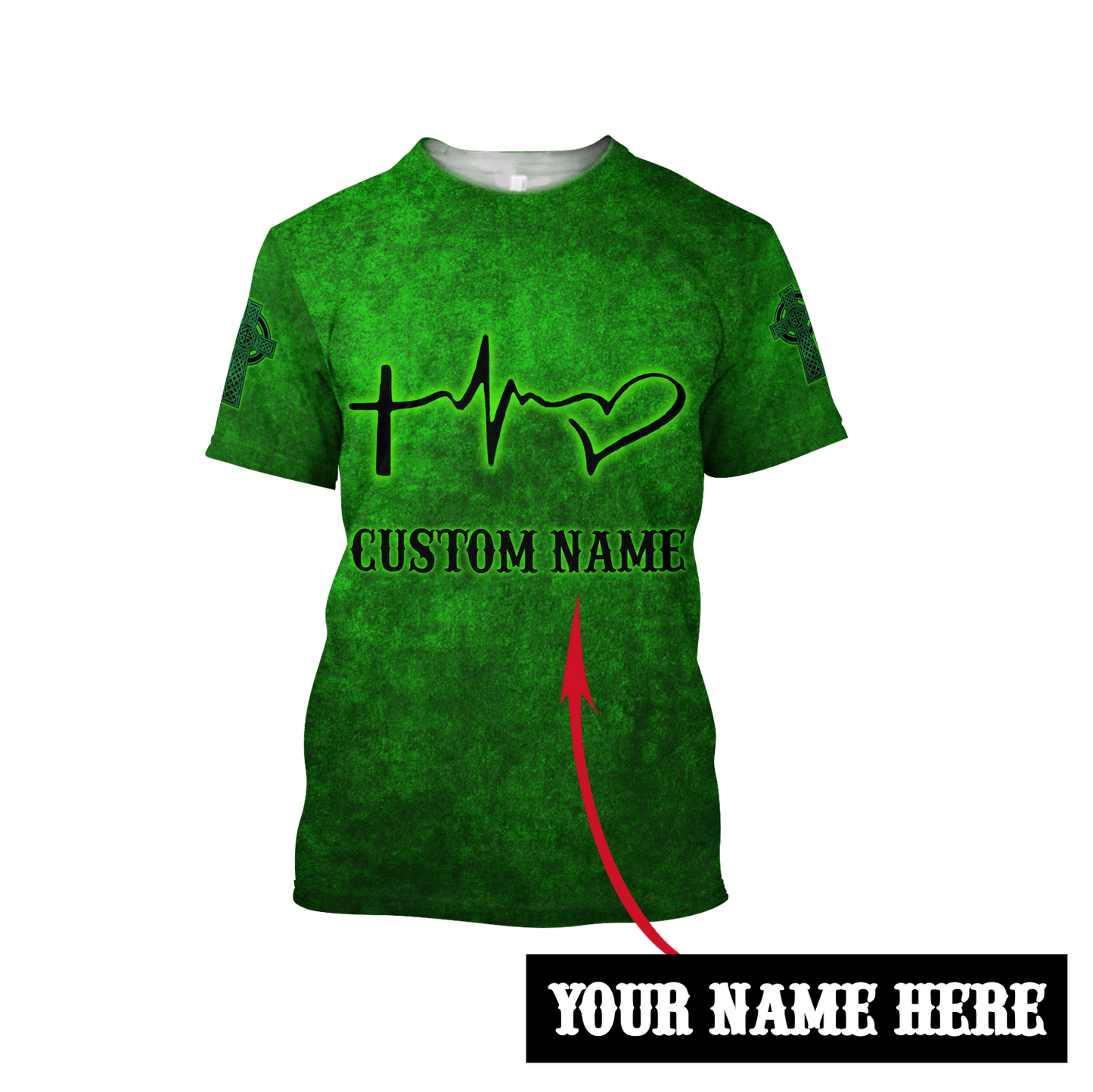 Customize Name Irish Patrick's Day 3D All Over Printed Unisex Shirt