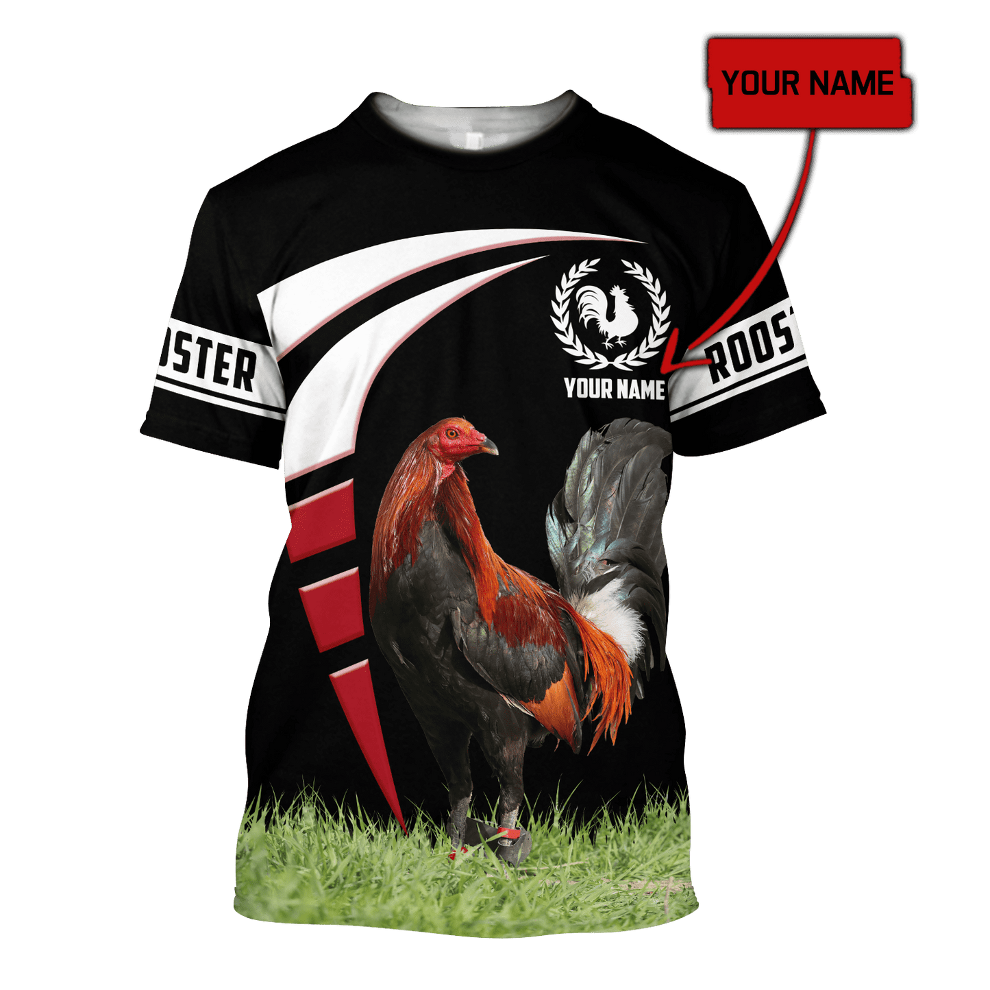Personalized Polska Rooster 3D All Over Printed Unisex Hoodie