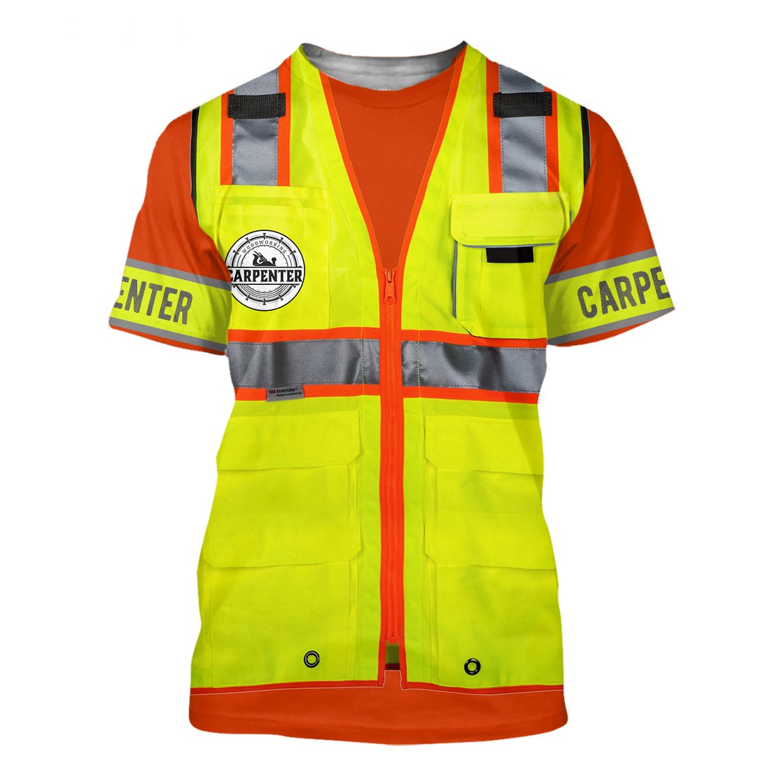 Personalized Name Carpenter 3D All Over Printed Unisex Safety Ver 2