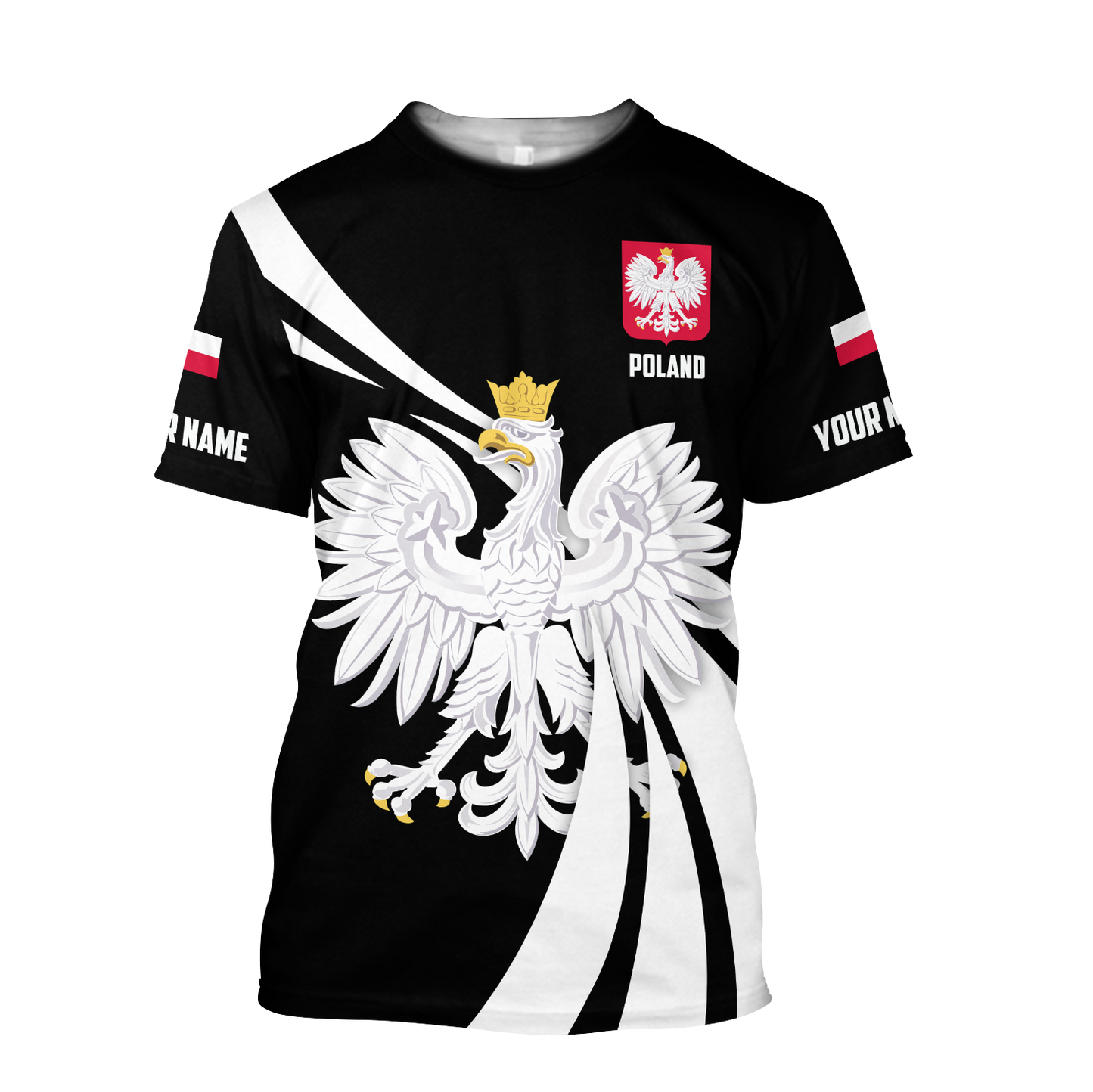 Personalized Polska 3D All Over Printed Unisex Hoodie