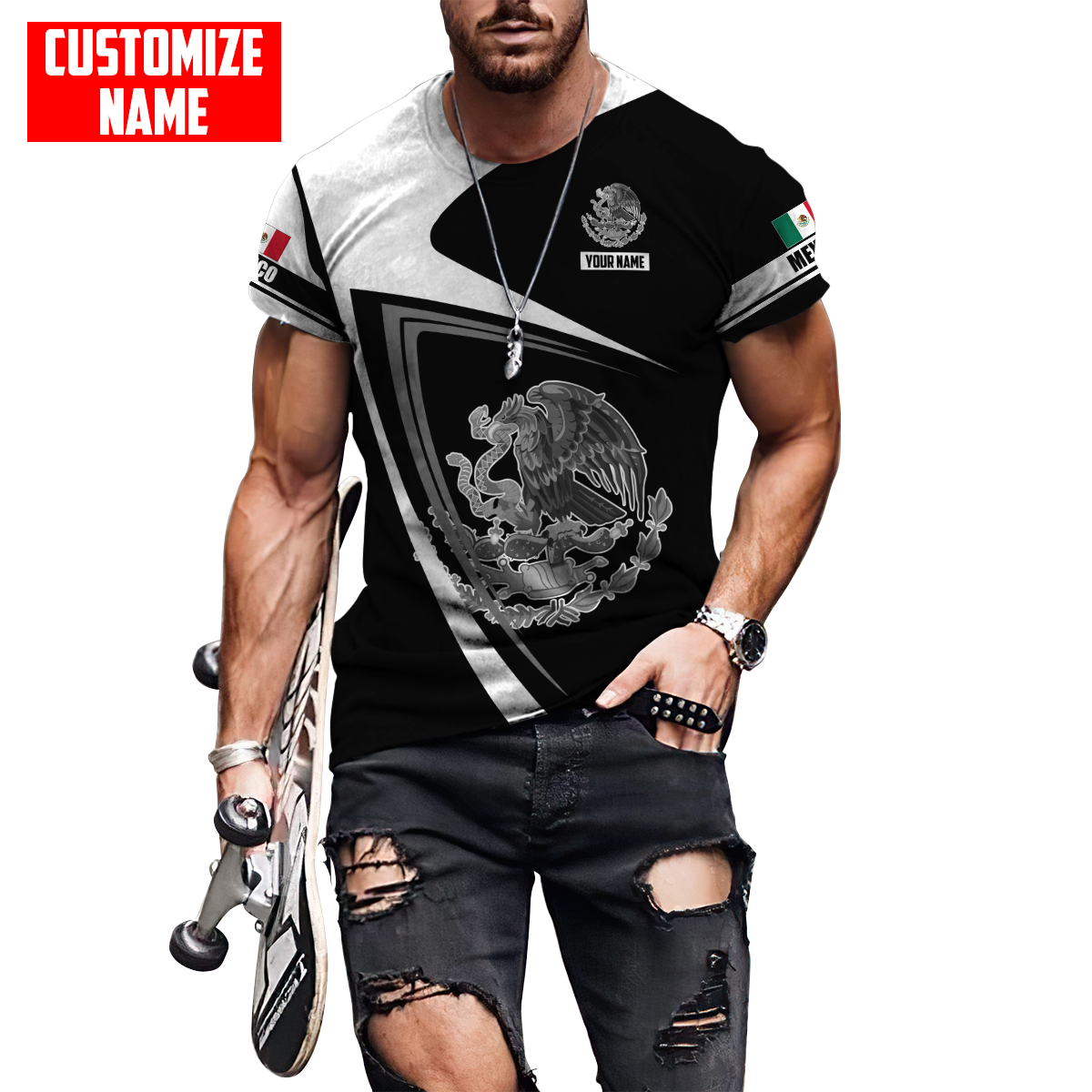 Persionalized Mexico 3D All Over Printed Unisex Shirts DQB23062102