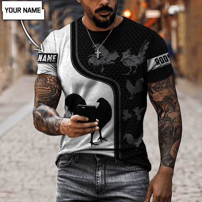 Personalized Rooster 3D Printed Unisex Shirts DD24042104