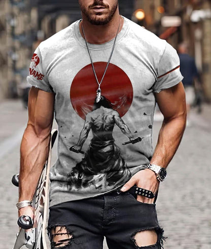Customize Name Samurai Tattoo Japan 3D All Over Printed Unisex Shirt