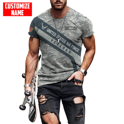 Premium Unique U.S Air Force Veteran Polo All Over Printed Personalized Shirt