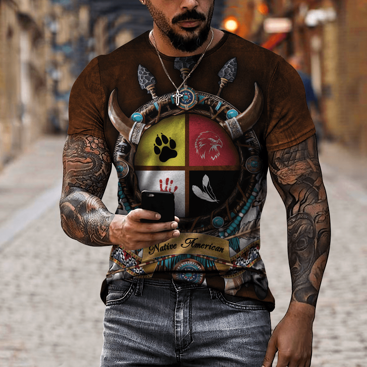 Native American 3D All Over Printed Unisex Shirts