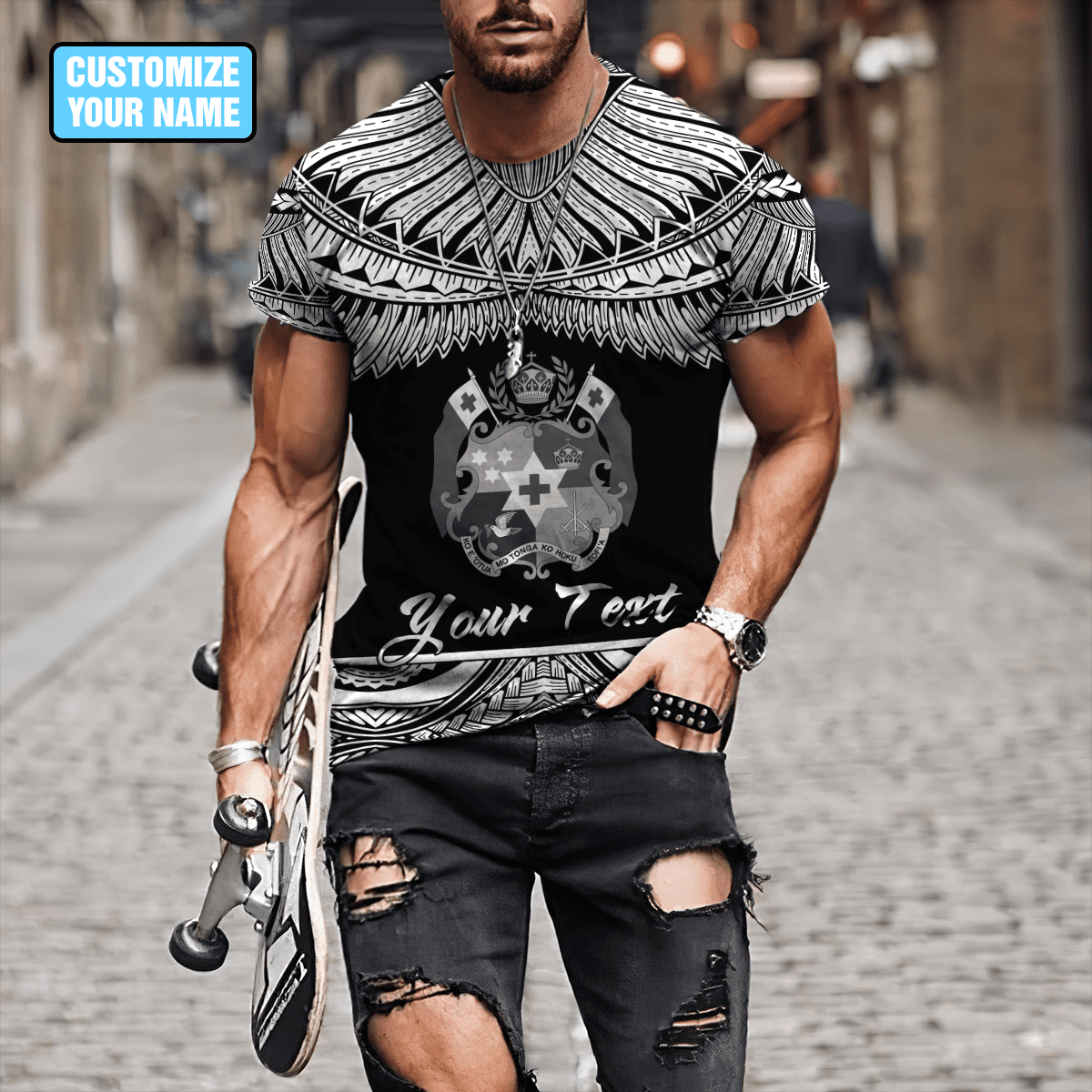 Polynesia No 30 Tong A Combo T Shirt Broad Short Personalize Name