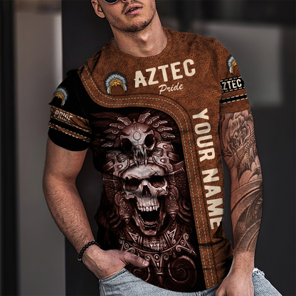 Personalized Name Aztec Pride 3D All Over Printed Hoodie