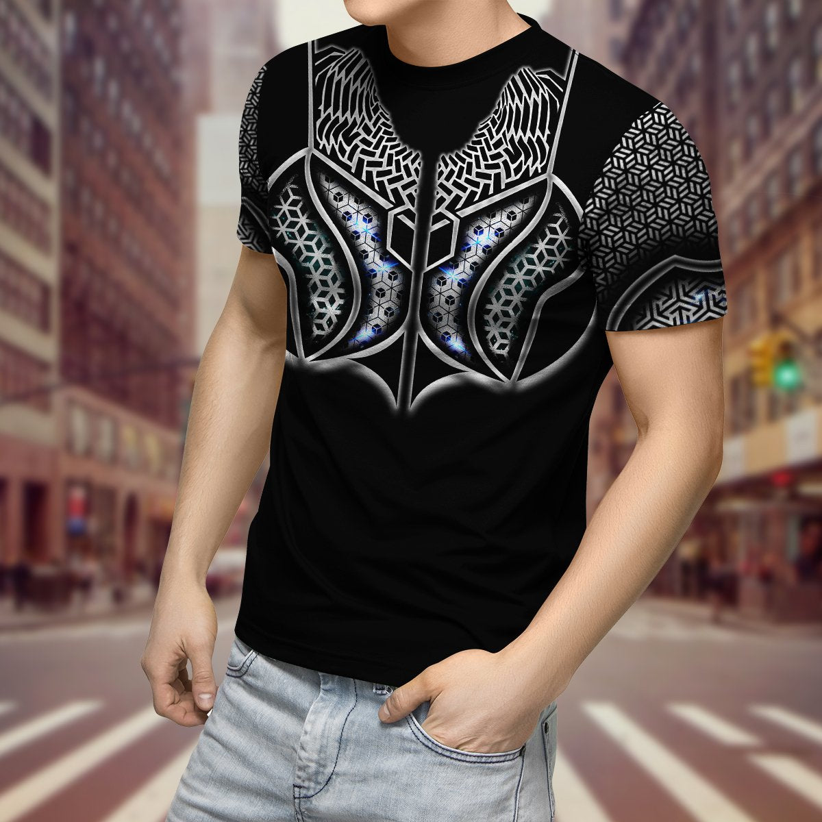 Premium Unisex Geometric Hoodie ML