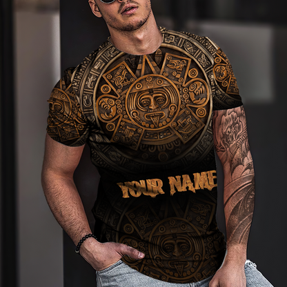 Persionalized Name Azteca Mexicano 3D All Over Printed Unisex Hoodie