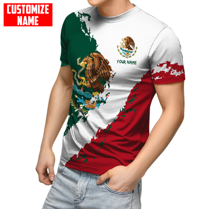 Persionalized Mexico 3D All Over Printed Unisex Shirts