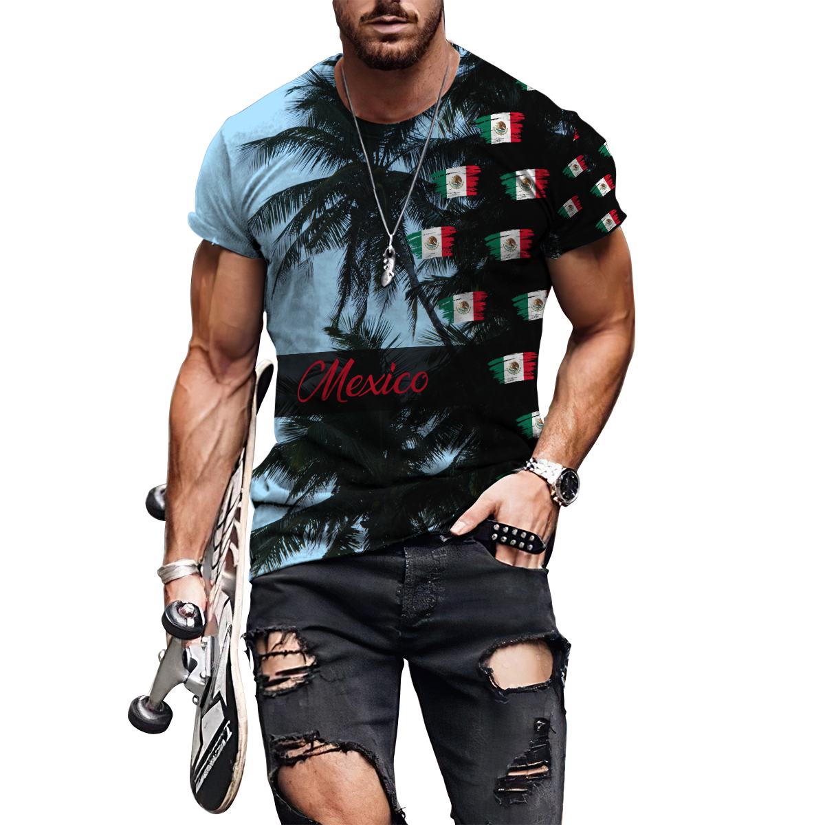 Mexico 3D All Over Printed Unisex Hoodie