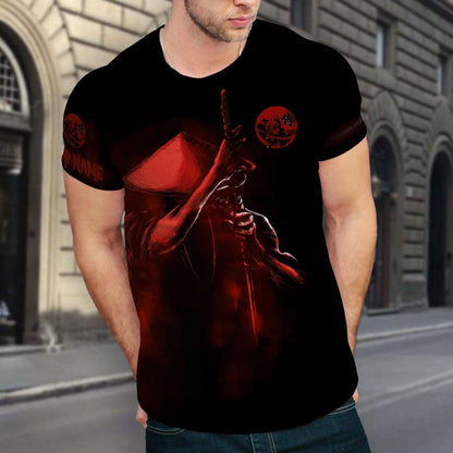 Customize Name Samurai Tattoo Japan 3D All Over Printed Unisex Shirt